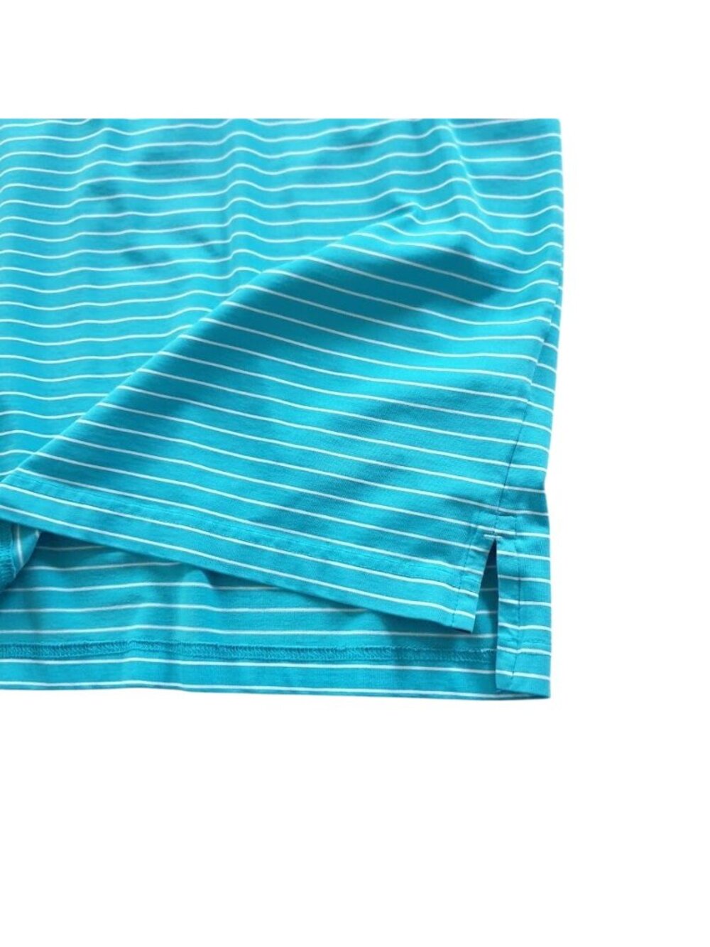 Tommy Hilfiger Golf Blue Striped Polo Shirt XXL Performance Fit Short Sleeve Men - Picture 4 of 13